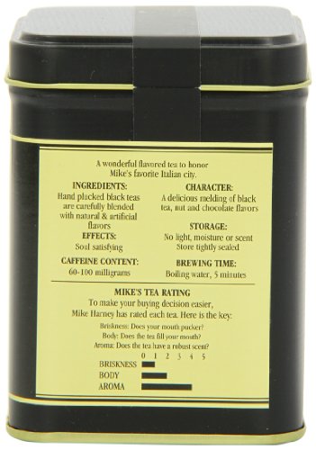 Harney & Sons Chocolate Black Tea, Florence, Hazelnut, 4 Ounce
